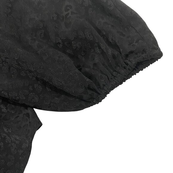 Lilly Pulitzer Hensley leopard print neutral black blouse button up women’s XL - Picture 6 of 13